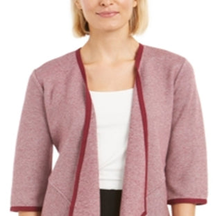 Alfani Women's Drape Front Cardigan Red Size X-Large