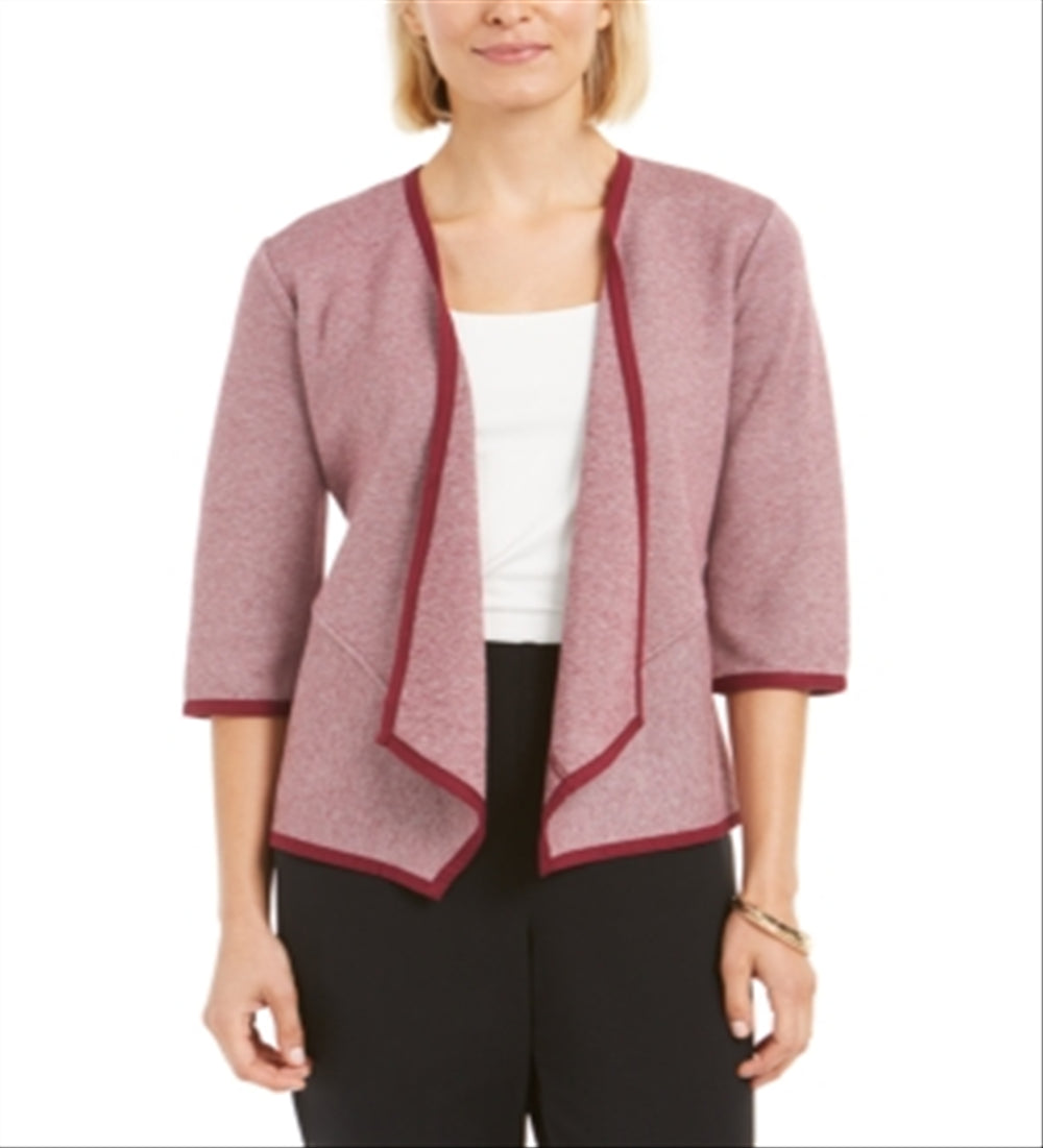 Alfani Women's Drape Front Cardigan Red Size X-Large