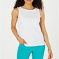 Charter Club Women's Textured Cotton Tank Top White Size Small