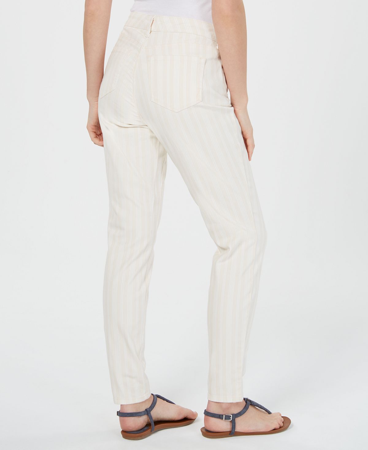 Style & Co Women's Striped Pants Brown Size 12