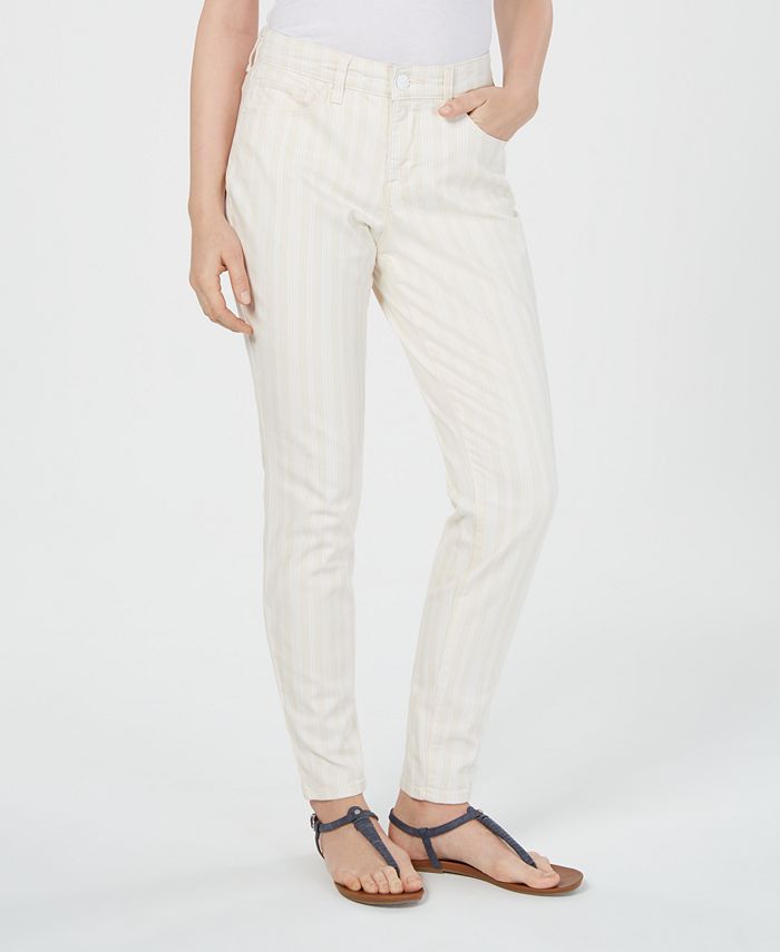 Style & Co Women's Striped Pants Brown Size 14