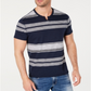 INC International Concepts Men's Striped Short Sleeve T-Shirt Blue Size Medium