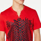 INC International Concepts Men's Crocodile T-Shirt Red Size X-Small
