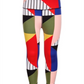 ID Ideology Big Girl's Colorblocked High Rise Ankle Leggings Black Size Large