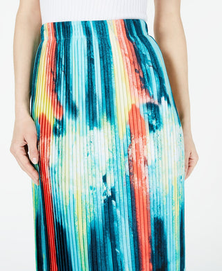 Alfani Women's Knife Pleat MIDI Skirt Blue Size Small