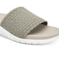 ID Ideology Women's Fabric Open Toe Casual Slide Sandals Green Size 9.5