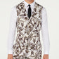 INC International Concepts Men's Slim Fit Botanical Suit Vest Brown Size X-Small