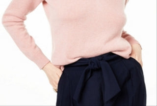 Charter Club Women's V Neck Cashmere Sweater Pink Size Small