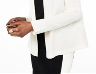 Charter Club Women's Open Front Cashmere Cardigan White Size X-Small