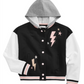 Epic Threads Little Girl's Hooded Varsity Jacket Black Size 6