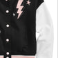 Epic Threads Little Girl's Hooded Varsity Jacket Black Size 6