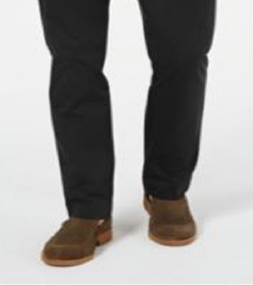 Tasso Elba Men's Luca Twill Professional Chino Pants Black Size 34X32