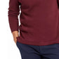 Club Room Mens Contrast Trim Collard 1/4 Zip Pullover Red Size Small