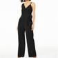 Bar III Women's Tie Bodice Jumpsuit Black Size 6