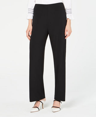 Alfani Women's Solid Knit Pull on Pants Black Size XX-Large
