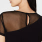 INC International Concepts Women's Illusion Detail T-Shirt Black Size Large