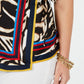 INC International Concepts Women's Plus Faux Wrap Animal Print Top Yellow Size 2X