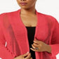 Alfani Women's Plus Mixed Stitch Lightweight Cardigan Sweater Red Size 2X
