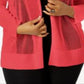 Alfani Women's Plus Mixed Stitch Lightweight Cardigan Sweater Red Size 2X