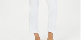 Charter Club Women's Tummy Control Pull On Pants White Size 18