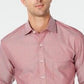Tasso Elba Men's Non Iron Regular Fit Dress Shirt Red Size 15X34-35