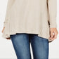 Style & Co Women's High Low Tunic Sweater Brown Size X-Small