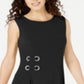 JM Collection Women's Grommet Side Dress Black Size Small