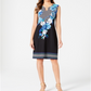JM Collection Women's Keyhole Sheath Dress Black Size Medium