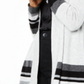 Charter Club Women's Striped Cashmere Cardigan Silver Size X-Large