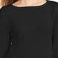Style & Co Women's Ruffle Hem Knit Sweater Black Size XX-Large