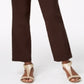 JM Collection Women's Pull on Tummy Control Straight Leg Pants Brown Size Medium
