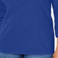Karen Scott Women's Cotton Shawl Collar Button Top Blue Size Large