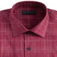 Alfani Men's Slim Fit Performance Stretch Modern Slub Print Dress Shirt Red Size M