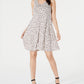 Style & Co Women's Sleeveless Short Dress Brown Size X-Large