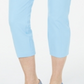 Alfani Women's Invisible Zip Capri Pants Blue Size 6