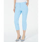 Alfani Women's Invisible Zip Capri Pants Blue Size 6