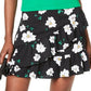 Bar III Women's Ruffled Floral Print Mini Skirt Purple Size 0