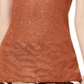 INC International Concepts Women's Sequined Sweater Tank Top Beige- Size PP