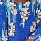 JM Collection Women's 3/4 Sleeve Printed Jacquard Top Blue Size Small