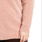 Karen Scott Women's Plus Chenille Split Neck Pullover Pink Size 0X