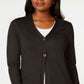 Karen Scott Women's Long Cardigan Brown Size X-Large
