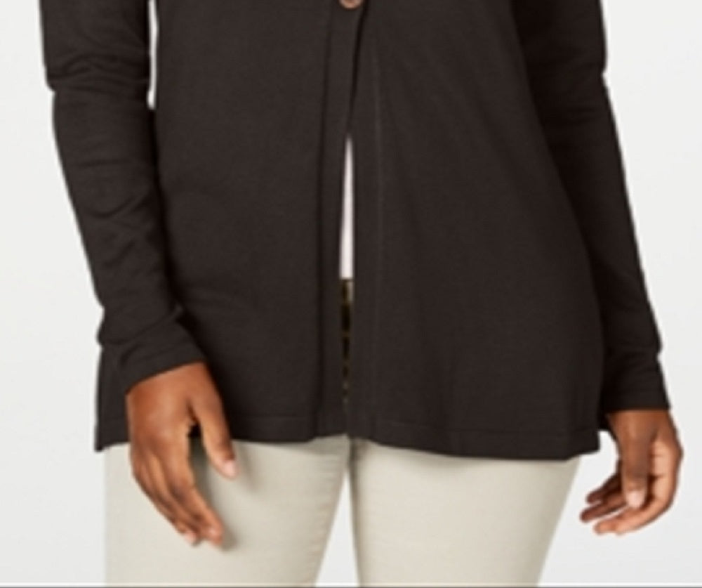Karen Scott Women's Long Cardigan Brown Size X-Large