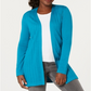 Karen Scott Women's Shawl Collar Cardigan Blue Size Large