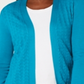 Karen Scott Women's Shawl Collar Cardigan Blue Size Large
