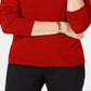 Karen Scott Women's Turtleneck Sweater Red Size X-Small