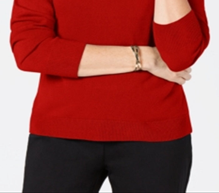Karen Scott Women's Turtleneck Sweater Red Size X-Small