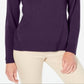 Karen Scott Women's Button Shoulder Sweater Purple Size X-Large