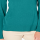 Karen Scott Women's Button Shoulder Sweater Green Size XX-Large