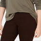 Style & Co Women's Fringe Trim Cowlneck Sweater Green Size Medium