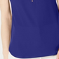 JM Collection Women's Sleeveless Zip Top Blue Size Petite X-Large